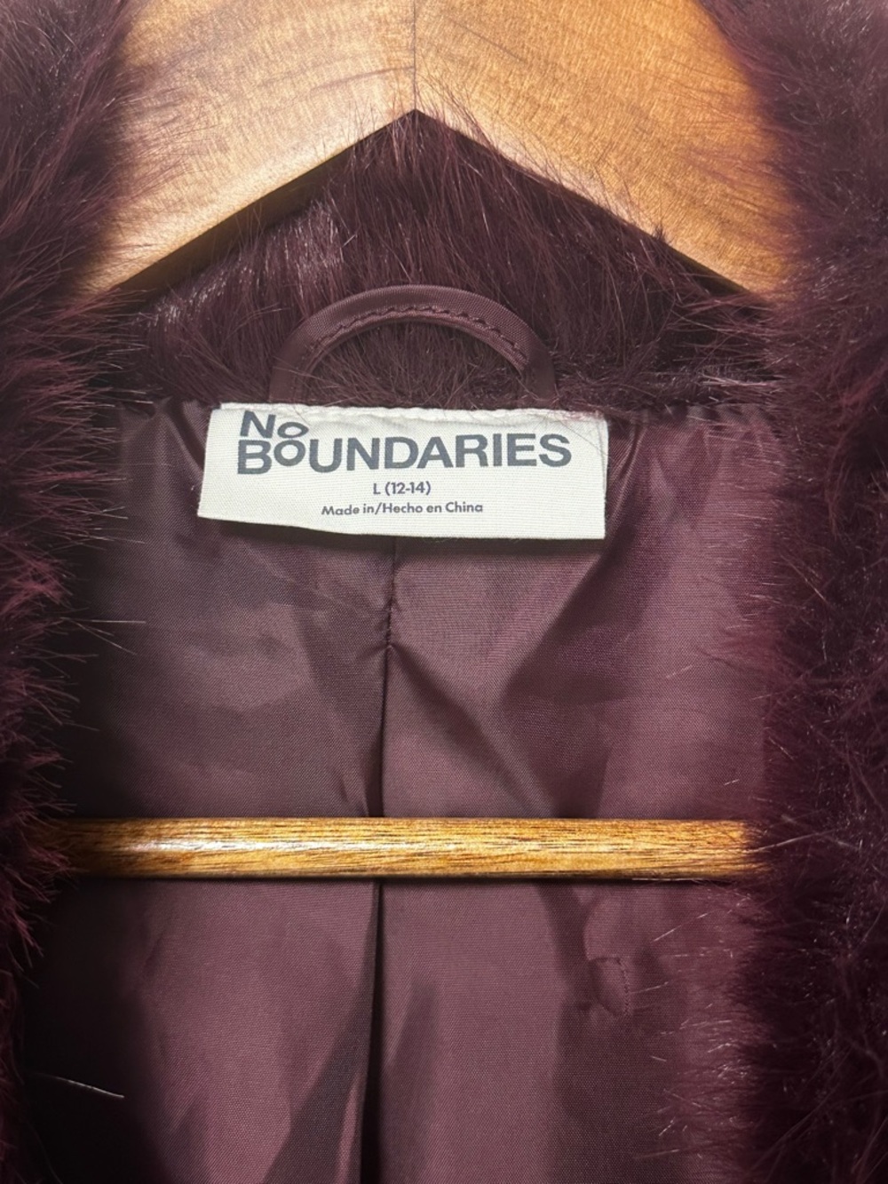 Faux fur short jacket - Large (NEW) - Picture 3 of 3